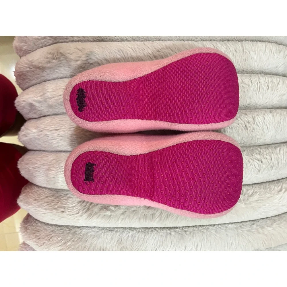 Wooden Shoe‎ Slippers Kids S Pink Good Holland Dutch Embroidered Plush Fleece